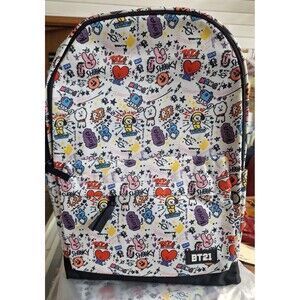 New BT21 Backpack Full Size Characters Tata Shooky Chimmy Van Cooky Mang Rj Koya